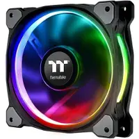 Thermaltake Riing Plus 12 RGB Kit PC-ventilator Zwart, RGB (b x h x d) 120 x 120 x 25 mm Incl. LED-verlichting