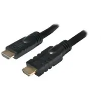 Logilink CHA0030 HDMI-kabel HDMI Aansluitkabel HDMI-A-stekker, HDMI-A-stekker 30.00 m Zwart 4K UHD, Vergulde steekcontacten