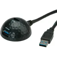 Value USB 3.2 Gen 1 dockingkabel, DOME, zwart, 1,5 m
