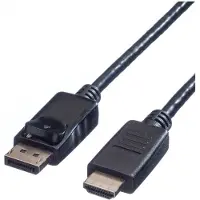 Value DisplayPort kabel DP - HDTV, M/M, zwart, 1,5 m