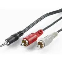Value 3,5 mm (M) -naar-Cinch (2x M) kabel, 5m