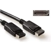 ACT AK3980 4K DisplayPort kabel | Male/Male | Power Pin 20 aangesloten | Zwart | 2 meter
