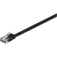 Microconnect V-UTP605S-FLAT netwerkkabel 5 m Cat6 Zwart