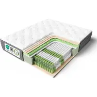 HOMAVO Matras 160x200x22 cm, 7-zone pocketveringmatras, hardheid H3, orthopedische kernmatras, kernmatras met comfortschuim