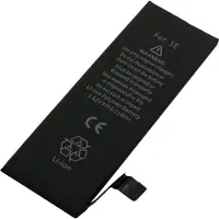 Avizar , accu voor iPhone SE, 3,82 V, 1624 mAh, lithium-polymeer, zwart