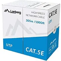 Lanberg Utp-Kabel 305M 100Mb/S Cca-Draad Voor Internet Tv