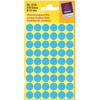 Avery Markeringspunten Ø 12 mm, blauw 3142 - 8 stuks