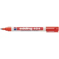 Edding 404 Permanentmarker Extra Fijn Ronde punt 0 - 0,75 mm Rood Waterbestendig
