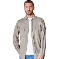 Casa Moda Casual Fit Overshirt bruin, Effen