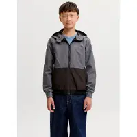 Jack & Jones Kids Junior Tussenjas 'JJERush' grijs / zwart