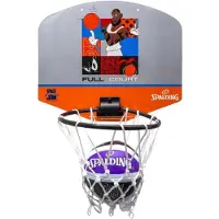 Spalding Mini Basketball Set Space Jam, Unisex, Grijs, basketbal achterborden, maat: One size