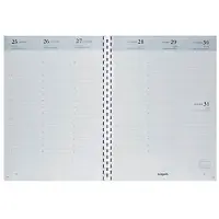 Brepols Timing weekagenda met uurindeling 2027 navulling (1 week 2 pagina's) 4-talig