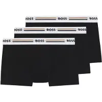 BOSS Boxershorts lichtbruin / zwart / wit