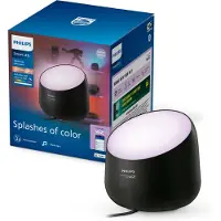 Philips Smart Lighting - Squire Lite Tafellamp Gekleurd En Wit Licht Muzieksynchronisatie Wall Washer Zwart WIZ App Wifi