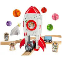 Bigjigs Houten Rails - Raket