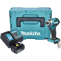 Makita DTD 173 ST1J accu slagmoersleutel 18 V 180 Nm 1/4" borstelloos + 1x oplaadbare accu 5.0 Ah + lader + Makpac