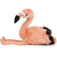 Living Nature Knuffel - 32x24 cm - Flamingo - Peach - - OneSize - Knuffels