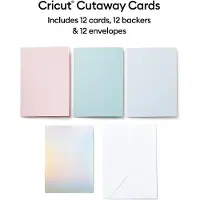 Cricut Cut-Away Cards Pastel R40 Kaartenset Tulpenblauw, Poeder