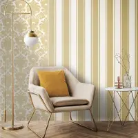 Overig Vliesbehang Classic & Elegant 23612 - Licht Goudgeel - Offwhite - 10,05 M X 53 Cm