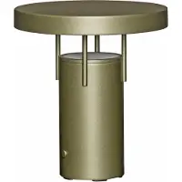 Hubsch LED tafellamp BringMe Mini, donkergroen, 20 cm dimbaar, groen, metaal, Modern