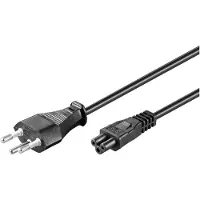 Microconnect Power Cord Swiss - Voedingskabel - Type J naar C5 - 5 Meter - Zwart