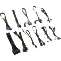 Silverstone Korte voedingskabelset voor Strider, plat lint, Interne kabel (PC)