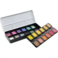 Finetec Parelmoer aquarelverf set Colourful | 24 kleuren