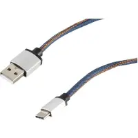 S-Conn 14-50030 2m USB A USB C Männlich Männlich Blau USB Kabel