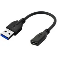 Microconnect USB3.0ACF02 0.2m USB A USB C Männlich Weiblich Schwarz USB Kabel