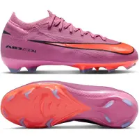 Nike Zoom Mercurial Vapor 16 Pro Gras Voetbalschoenen (FG) Kids Roze Felrood Lichtblauw