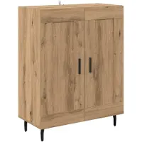 vidaXL Highboard 2 pcs Artisan Eiken 69,5 x 34 x 180 cm Bewerkt hout