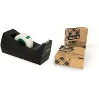 3M plakbandafroller C38 met 3 rolletjes ft 19 mm x 30 m