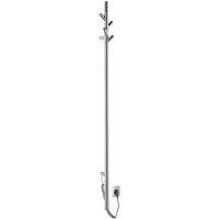 Sapho Pasador elektrische handdoekradiator, rond, 150x1500 mm, 30 W, gepolijst RVS