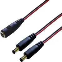 Bkl Electronic DC-verdeler Laagspanningsstekker - DC-koppeling 5.5 mm 2.1 mm 0.30 m 1 stuk(s) Single