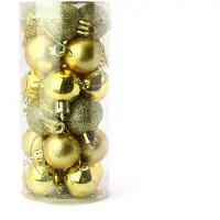 ECarla Kerstballenset 24 stuks - 2.5 cm - Goud