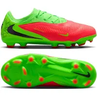 Nike Phantom 6 Low Haaland Pro Gras / Kunstgras Voetbalschoenen (MG) Kids Felgroen Rood Zwart