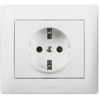 Legrand 771063 Stopcontact (SL), beveiligd, kleur: ultrawit