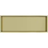 Guido Gusto Mat goud RVS Inbouwnis met tegelflens 30x90x7cm
