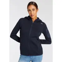 CMP - Women's Jacket Fix Hood Jacquard Knitted 3H19826 - Fleecevest 34, zwart