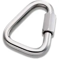 Peguet Delta Link Carabiner Shackle 2 Units Zilver 5 mm