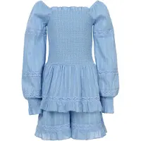 LOOXS 10sixteen playsuit lichtblauw Meisjes Katoen Vierkante hals Effen - maat 164