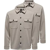 Only & Sons Heren Overhemd jas / overshirt 2 pack Newkodyl