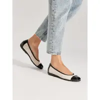 Caprice Ballerina beige / zwart