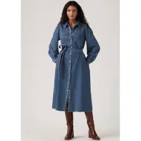 Levi's Blousejurk blauw denim