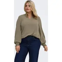 ONLY Carmetta Blouse Dames Grijs 54