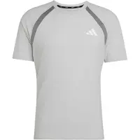 Adidas Functioneel shirt 'ADIZERO A' grijs / lichtgrijs / wit