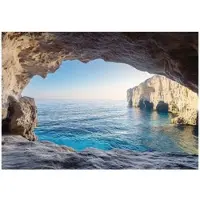 WALLARENA - Fotobehang - 150x105 cm - 3D oceaanlandschap voor slaapkamer en woonkamer