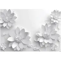 WALLARENA - Fotobehang - 150x105 cm - 3D bloemen abstract voor slaapkamer en woonkamer, vliesbehang