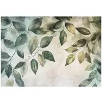 WALLARENA - Fotobehang - 400x280 cm - Fototapete met hangende groene bladeren voor slaapkamer en salon van vliesbehang