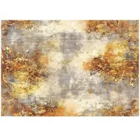 WALLARENA - Fotobehang - 300x210 cm - abstract gouden beton ontwerp voor slaapkamer en salon, vliesbehang